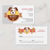 Hunde Wellness-Center Salon - Terminkarte (Vorne/Hinten)