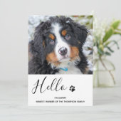 Hunde Welpe - Ankündigung (Stehend Vorderseite)