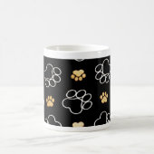 Hunde Welpe Paw druckt Geschenke für Hundeliebhabe Kaffeetasse (Mittel)
