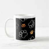 Hunde Welpe Paw druckt Geschenke für Hundeliebhabe Kaffeetasse (Links)