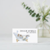 Hunde Welpe Wasserfarbenpet-Dienste zum Aufwachsen Visitenkarte (Stehend Vorderseite)