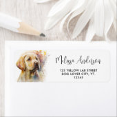 Hunde Welpe Yellow Labrador Retriever Rücksendeadr (Insitu)