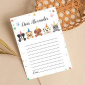 Hunde Welpen Geburtsdatum Kapsel Notiz Karte