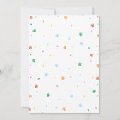 Hunde Welpen Geburtsdatum Kapsel Notiz Karte (Rückseite)