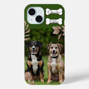 Hunde Welpen Handy Foto und Name zwei Hunde Case-Mate iPhone Hülle