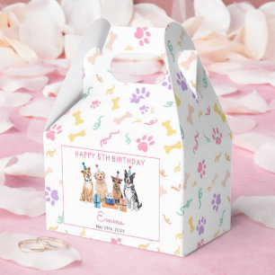 Hunde-Welpen-Mädchen-Geburtstagsfeier Geschenkschachtel