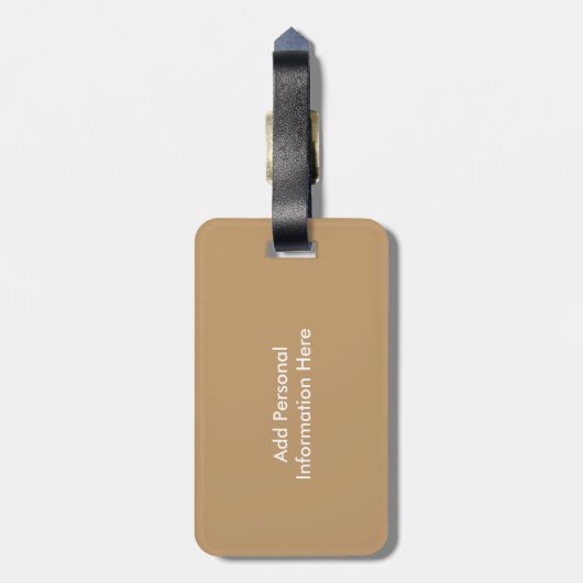 Hunde Welpen Schwarzes Labor Schokolade Labrador R Gepäckanhänger (Rückseite vertikal)