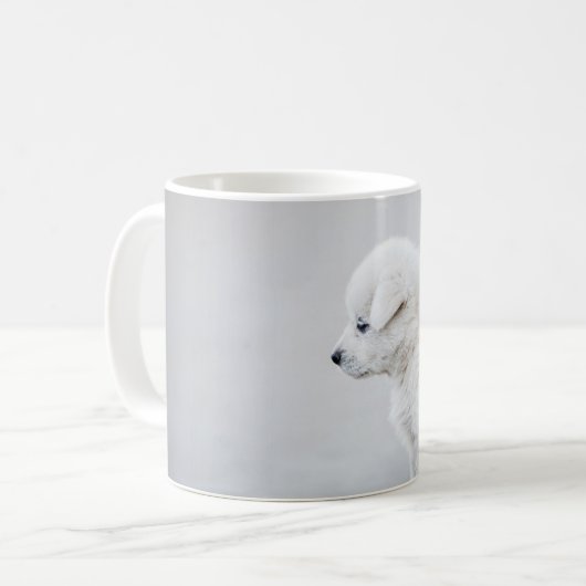 Hunde Welpen Tier einsam Kaffeetasse (Vorderseite Links)