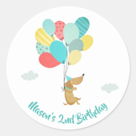 Hunde Welpen Umschlag Aufkleber Aufkleber Paw-ty B