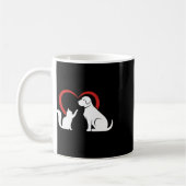 Hunde Welpen und Ba Kaffeetasse (Links)