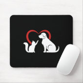 Hunde Welpen und Ba Mousepad (Mit Mouse)