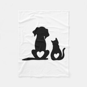 Hunde Welpen und Baby Hund und Katze Lover Fleecedecke