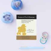 Hunde Welpenzucht, maßgeschneiderte Pet Care Flyer (Einzeln)