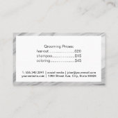 Hunde werden gereinigt | Muster für Hundeknochen | Visitenkarte (Rückseite)