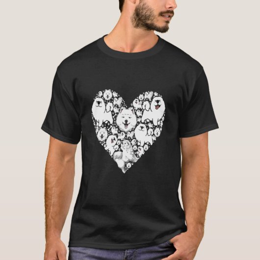 Hunde wie Samoyed Hund T-Shirt (Vorderseite)