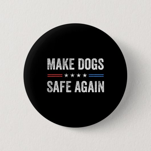 Hunde wieder in Sicherheit bringen - Funny Electio Button (Vorderseite)