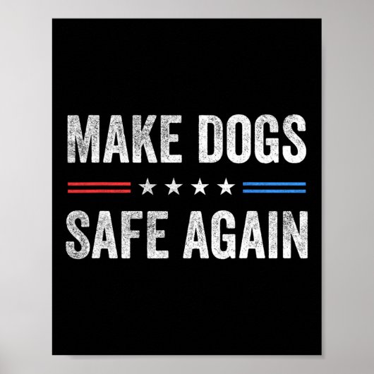 Hunde wieder in Sicherheit bringen - Funny Electio Poster (Vorne)
