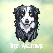 Hunde willkommen fensteraufkleber (Blatt 3)