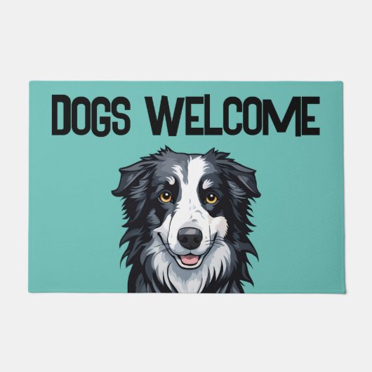 Hunde willkommen fußmatte (Vorderseite)