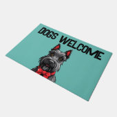 Hunde willkommen fußmatte (Schrägansicht)