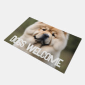 Hunde willkommen fußmatte (Schrägansicht)