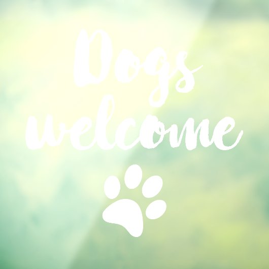 Hunde-Willkommenshaus Fensteraufkleber (Blatt 3)