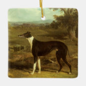Hunde, Windhund und Spaniel, Doctor Fop by Herring Keramikornament (Vorderseite)