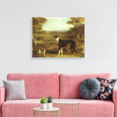 Hunde, Windhund und Spaniel, Doctor Fop by Herring Leinwanddruck (Insitu (Wohnzimmer))