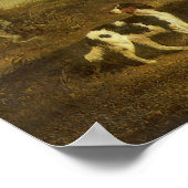 Hunde, Windhund und Spaniel, Doctor Fop by Herring Poster (Ecke)