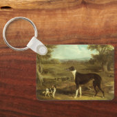 Hunde, Windhund und Spaniel, Doctor Fop by Herring Schlüsselanhänger (Rückseite)