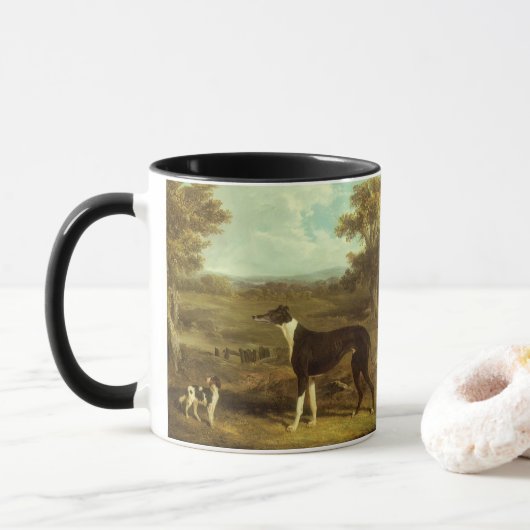 Hunde, Windhund und Spaniel, Doctor Fop by Herring Tasse (Mit Donut)