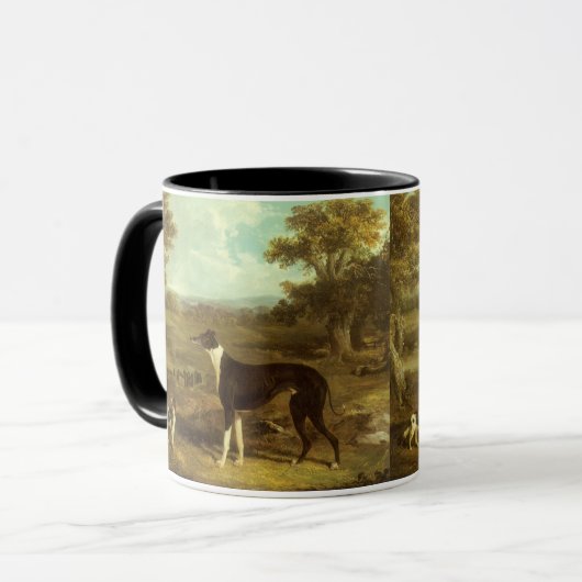 Hunde, Windhund und Spaniel, Doctor Fop by Herring Tasse (Vorderseite Links)