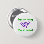 Hunde wissen alles button (Vorne & Hinten)