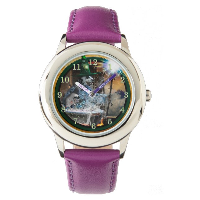 HUNDE-WIZARD DES KASTGELÄNDES ARMBANDUHR (Vorderseite)