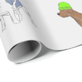 Hunde-Wrapping-Papier Geschenkpapier (Rolleneckpunkt)