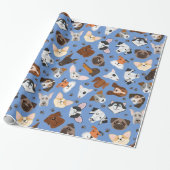 Hunde-Wrapping-Papier Geschenkpapier (Ungerollt)
