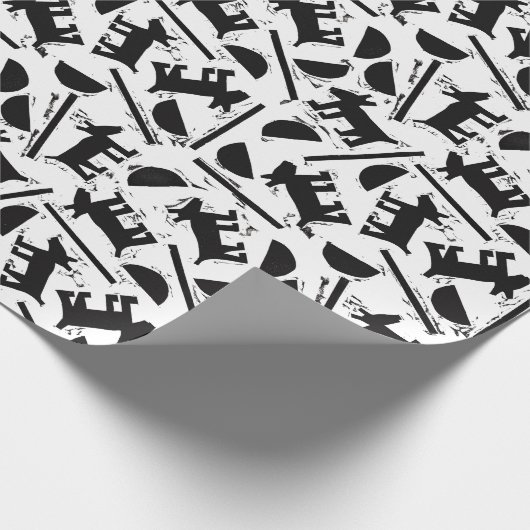 Hunde-Wrapping-Papier Geschenkpapier (Ecke)