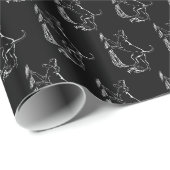 Hunde Wrapping Papier Jagd Hunde Geschenkpapier (Rolleneckpunkt)