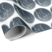 Hunde Wrapping Papier Jagd Hunde Geschenkpapier (Rolleneckpunkt)