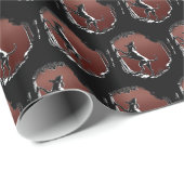 Hunde Wrapping Papier Jagd Hunde Geschenkpapier (Rolleneckpunkt)