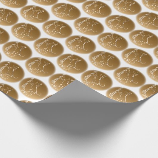 Hunde Wrapping Papier Jagd Hunde Geschenkpapier (Ecke)