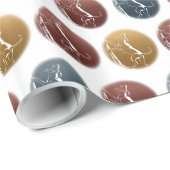 Hunde Wrapping Papier Jagd Hunde Geschenkpapier (Rolleneckpunkt)