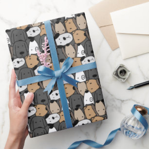 Hunde Wunderland mit Laune Geschenkpapier