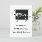 Hunde X-Ray Feiertagskarte (Stehend Vorderseite)