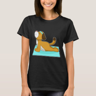 Hunde Yoga Fitness Gymnastik T-Shirt