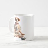 Hunde Yoga-Kaffee Kaffeetasse (Vorderseite Links)