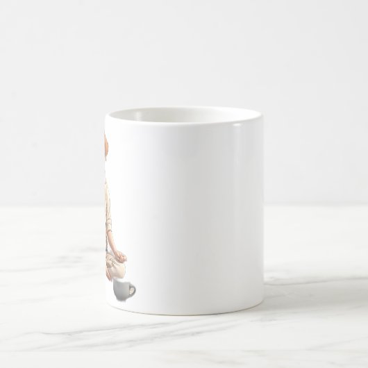 Hunde Yoga-Kaffee Kaffeetasse (Mittel)