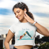 Hunde-Yoga-Pose nach unten - Minimalistisches, kun T-Shirt