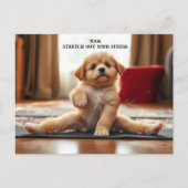 Hunde Yoga Postkarte (Vorderseite)