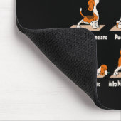 Hunde Yoga - Übungen Posen Lance Meditativ Spaß  Mousepad (Ecke)